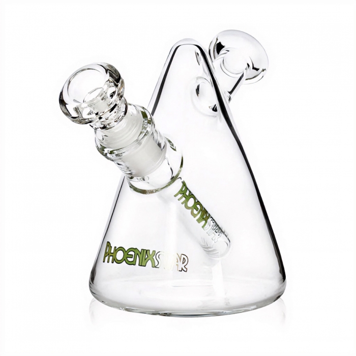 Phoenix Star Conical Mini Beaker Water Glass Bong 13cm Green