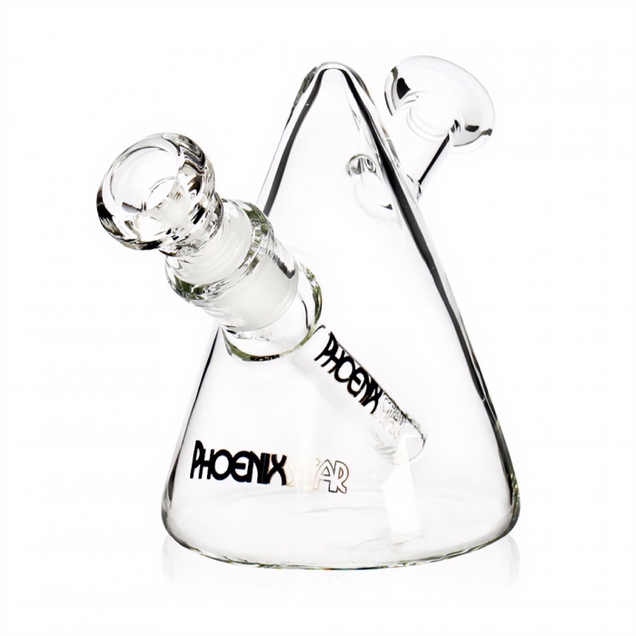 Phoenix Star Conical Mini Beaker Water Glass Bong 13cm Black