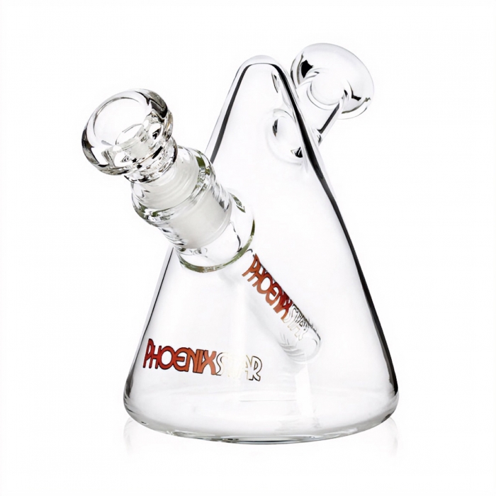 Phoenix Star Conical Mini Beaker Water Glass Bong 13cm Red