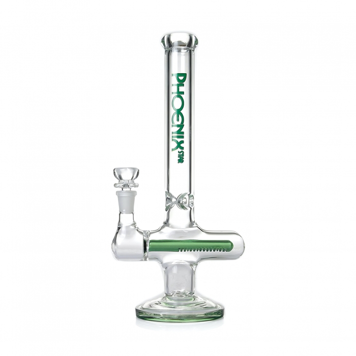 Phoenix Star Inline Perc Glass Water Pipe 30cm Green