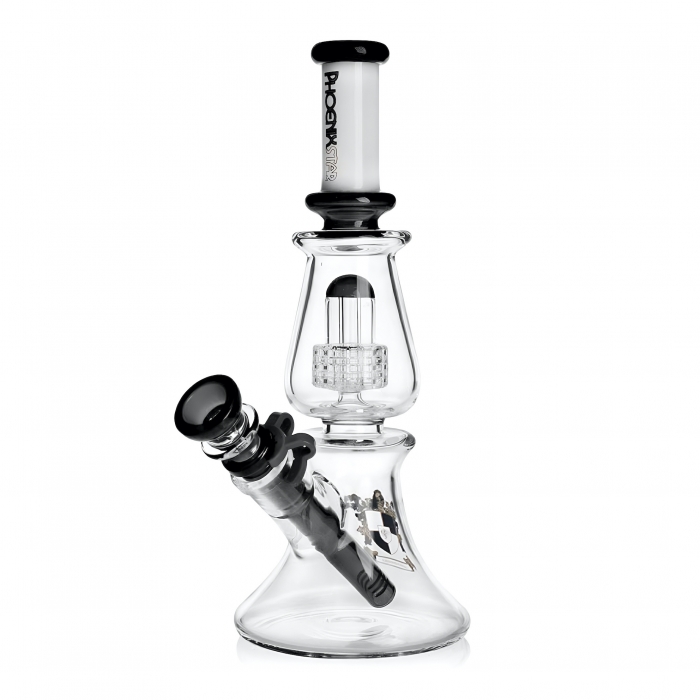 Phoenix Star Matrix Perc Bong 25cm Black