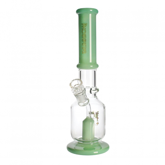 Phoenix Star Premium Pillar Percolator Bong 33cm Green