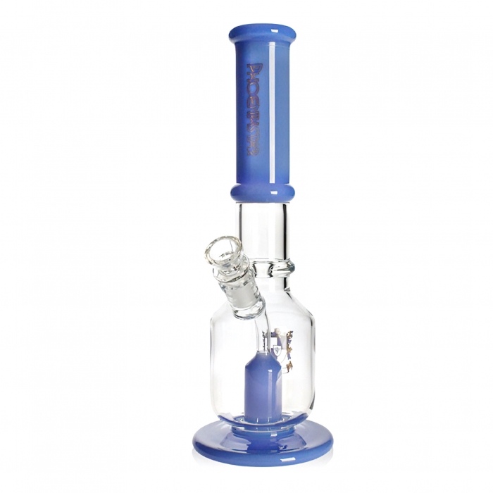 Phoenix Star Premium Pillar Percolator Bong 33cm Blue