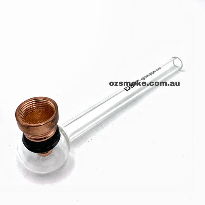 GS27 DK Clear Glass Pipes 12cm Two Dozen Pack 24 Pipes