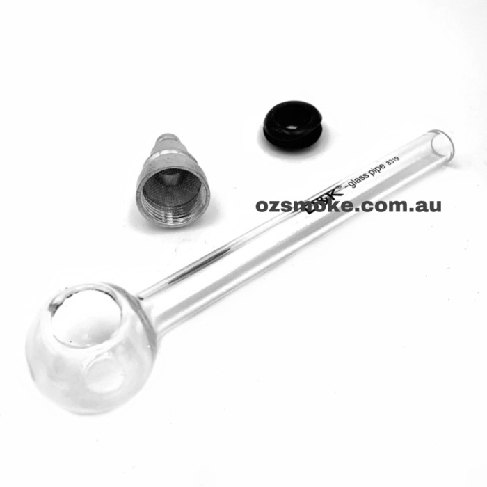 GS27 DK Clear Glass Pipes 12cm Two Dozen Pack 24 Pipes