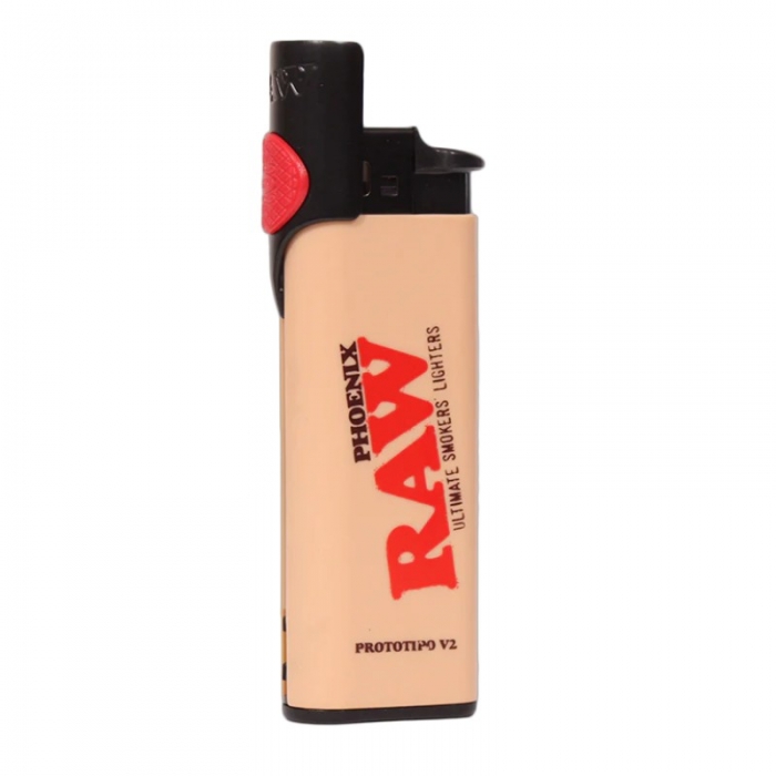 Raw Phoenix Brown Windscreen And Poker Refillable Gas Lighter