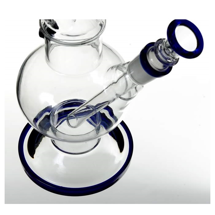 Agung Ice Slider Bubble Full Glass Bong Blue 33cm 