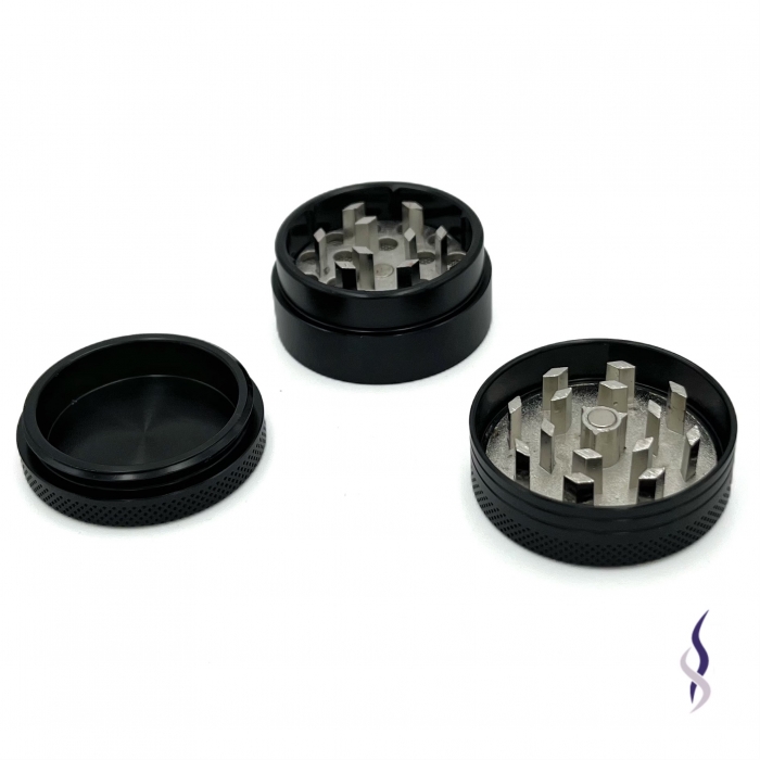 Aluminium Sharp Teeth Grinder D37mm Black