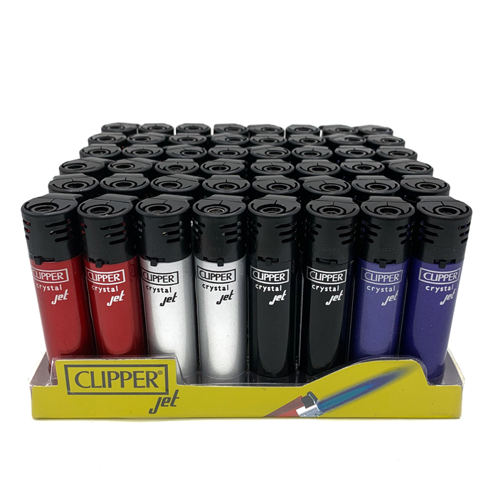Clipper Refillable Gas Jet Lighter Crystal