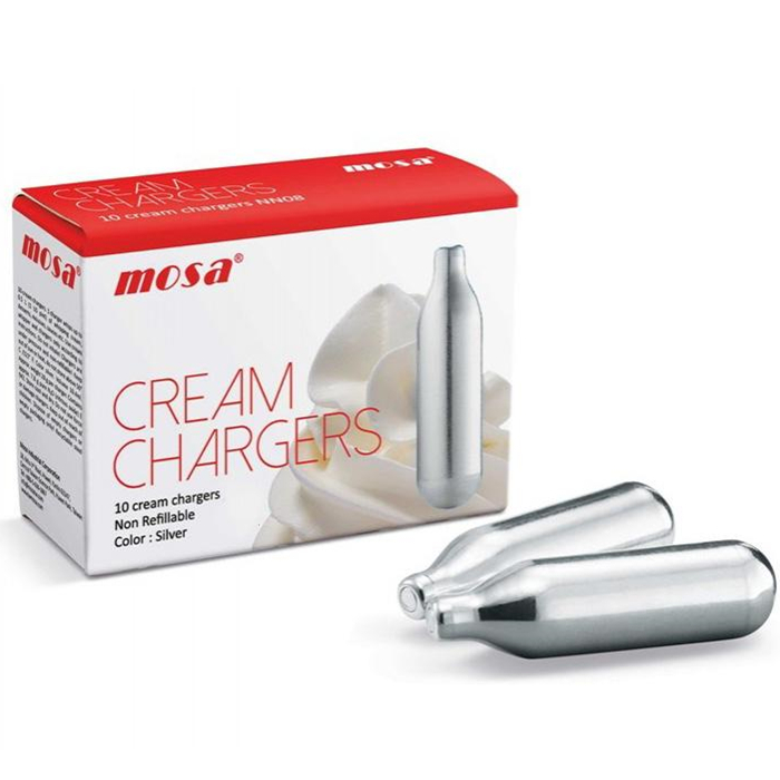 MOSA CREAM CHARGERS N2O 10 PACK