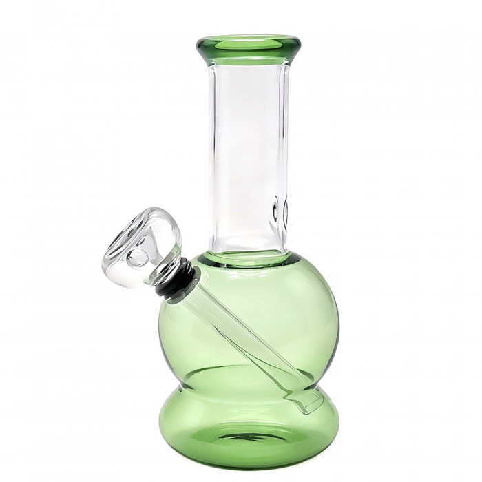 OZS Mini Glass Water Pipe Bong 15cm Green