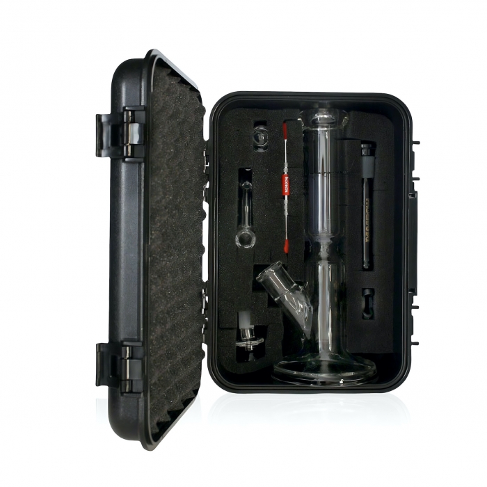 Phoenix Star Dual Use 25cm Bong Dab Starter Kit with Bowl Banger Black