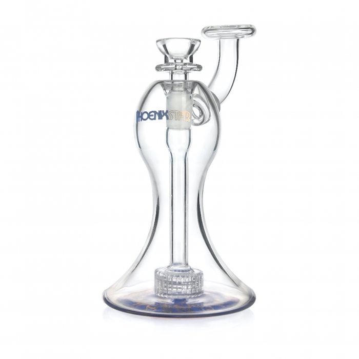 Phoenix Star Matrix Perc Bong 18cm Purple