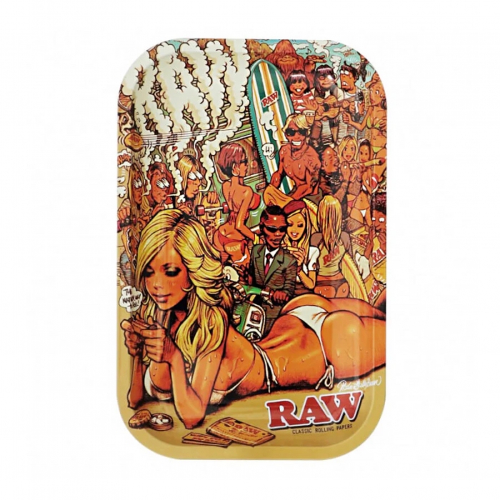 Raw Summer Beach Party Rolling Small Tray 18 x 13 cm